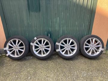 4 cerchi Audi + gomme estive