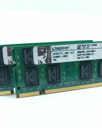 Kingston HP497772-HR2-ELF 4GB (2x2GB) PC2-6400 DDR