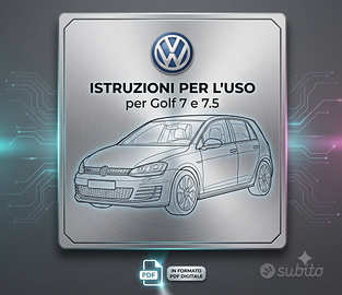 Manuale d'Istruzioni Volkswagen Golf 7 – 7.5