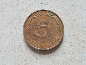 Moneta 5 Pfennig, 1972