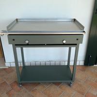 Piastra a gas in acciaio inox da 90X45 (nuova)