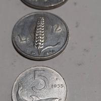 3 monete Repubblica 2 , 5 ,5