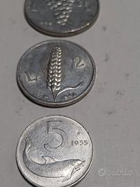 3 monete Repubblica 2 , 5 ,5