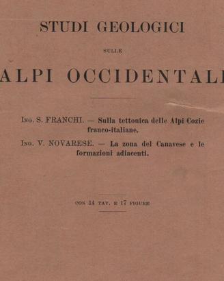 STUDI GEOLOGICI ALPI  OCCIDENTALI