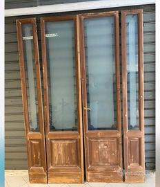 Porta a vetri stile liberty 
