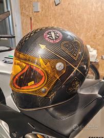 Casco PREMIER modello vintage cafè racer in carbon
