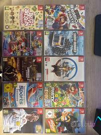 Lotto 10 giochi switch+Ringfit e volanti originali
