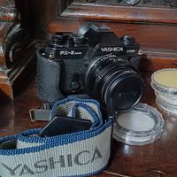 YASHICA FX3 SUPER 2000 + ZOOM VIVITAR + FLASH + 4 