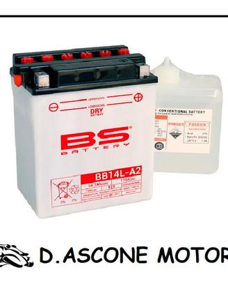 BATTERIA NUOVA BS BB14L-A2 Cb Cx Pegaso Scarabeo X