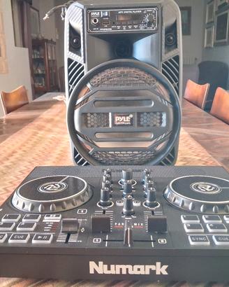 Set DJ Completo:Controller  Numark Party  + Cassa