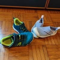 Scarpe ginnastica n. 29 + scarpe da scoglio