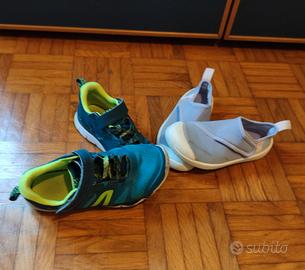 Scarpe ginnastica n. 29 + scarpe da scoglio