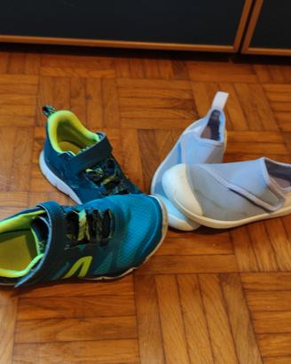 Scarpe ginnastica n. 29 + scarpe da scoglio