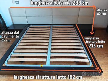 letto tatami con rete e comodini 