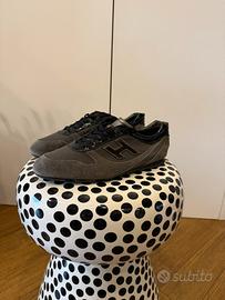 Scarpe Hogan Uomo Tg 8 Grigie Camoscio
