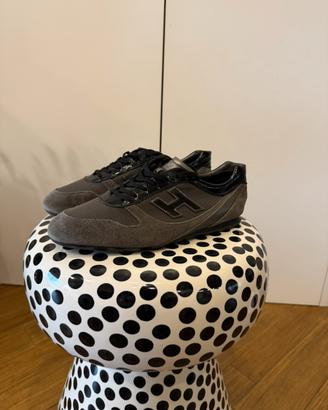 Scarpe Hogan Uomo Tg 8 Grigie Camoscio