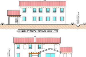 Casa moderna + rustico con progetto approvato