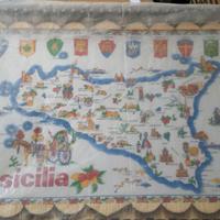 Quadro sicilia vintage cornice artigianale