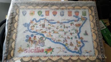 Quadro sicilia vintage cornice artigianale