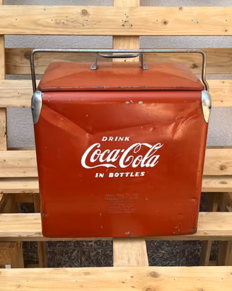 Ghiacciaia Vintage Coca-Cola Anni 50 Americana