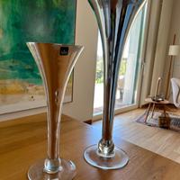 Vasi design SIA vetro e argento