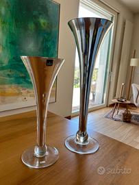 Vasi design SIA vetro e argento