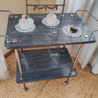 Toeletta in marmo con specchio vintage