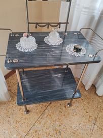 Toeletta in marmo con specchio vintage