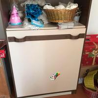 mobile libreria con letto pieghevole 1 piazza