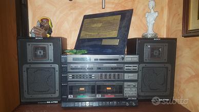 Sony stereo da casa vintage xo750wat, fm, cassette