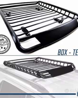 PORTAPACCHI Tetto PER FIAT PANDA Off Road ACCIAIO