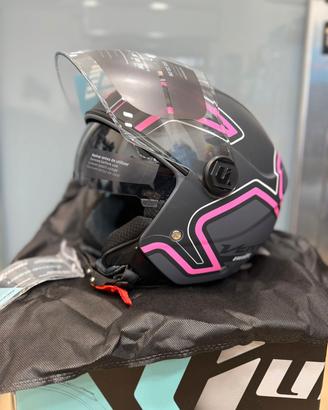 Casco jet UNIK con visiera solare VERTEX DV
