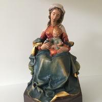 ANRI Madonna con Bambino H. 21 cm.