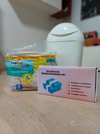 Pannolini e mangia pannolini con ricariche