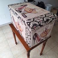Pouf Contenitore Vintage "Seventh Avenue"