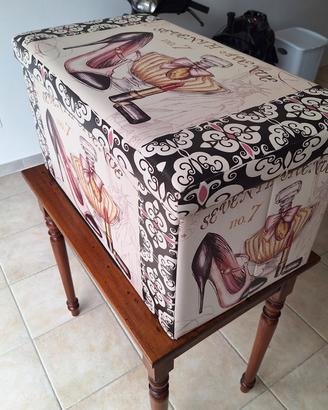 Pouf Contenitore Vintage "Seventh Avenue"