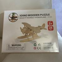 Aeroplano Puzzle 3D in legno.