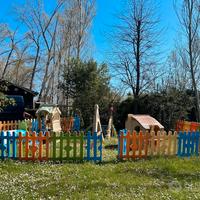 Staccionata per giochi bimbi da giardino