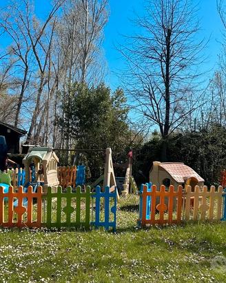 Staccionata per giochi bimbi da giardino