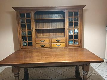 Credenza con vetrina + tavolo 