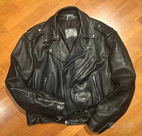 Chiodo uomo vintage in vera pelle