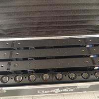 4 barre a led motorizzate DMX con fly case 