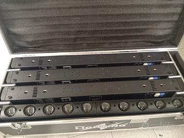 4 barre a led motorizzate DMX con fly case 