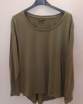 Maglia donna cotone maniche lunghe