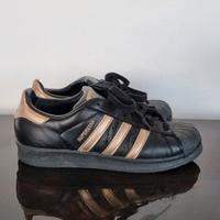 Adidas Superstar Nere e Oro/Bronzo Metallizzato