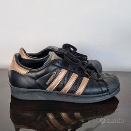 Adidas Superstar Nere e Oro/Bronzo Metallizzato