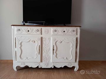 Mobile Credenza Madia Antica stile Shabby lavorata