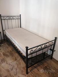 Letto singolo ferro battuto