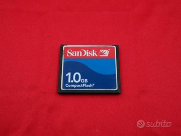 scheda memoria compact flash 1 gb sandisk