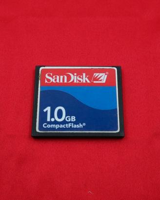 scheda memoria compact flash 1 gb sandisk